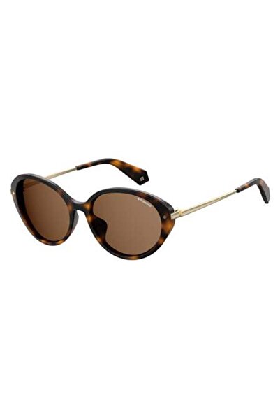 Polaroid نظارات شمسية PLD 4077/F/S HAVANA للنساء 57 ملم