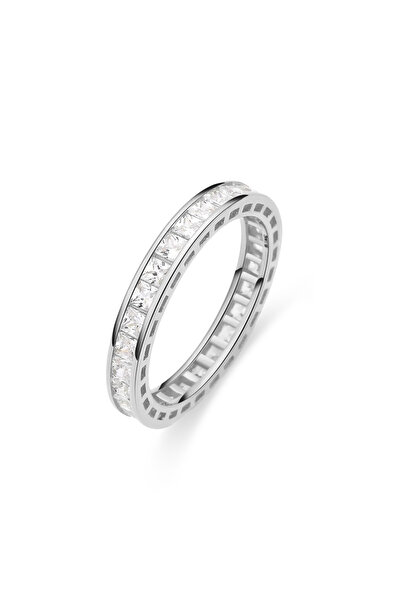 Lisa&Co. Inel Argint Laura 51 mm / Argint placat cu rodiu / Zircon