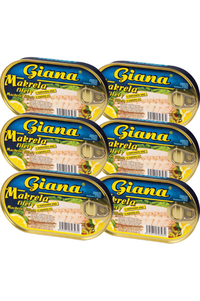 Giana Pachet 6x Giana- Macrou file in ulei vegetal 170g