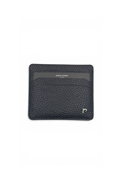 Pierre Cardin Plain Unisex Leather Card Holder - 100% Genuine Leather Card Ho...