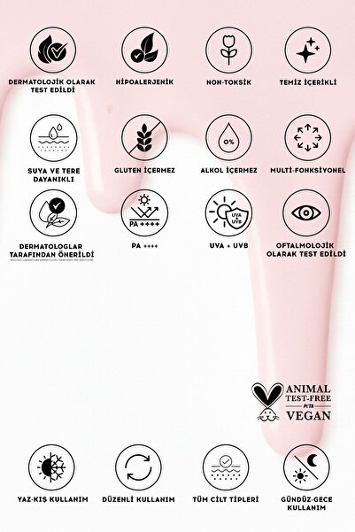 Cream Co. İkili Pink Güneş Koruyucu Krem Seti Cilt Tonu Eşitleyici Leke Karşıtı Aydınlatıcı Güneş Serumu Set