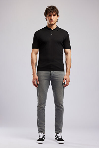 Lee Cooper Denıse 2 Ανδρικό T-Shirt με λαιμόκοψη Polo, Μαύρο