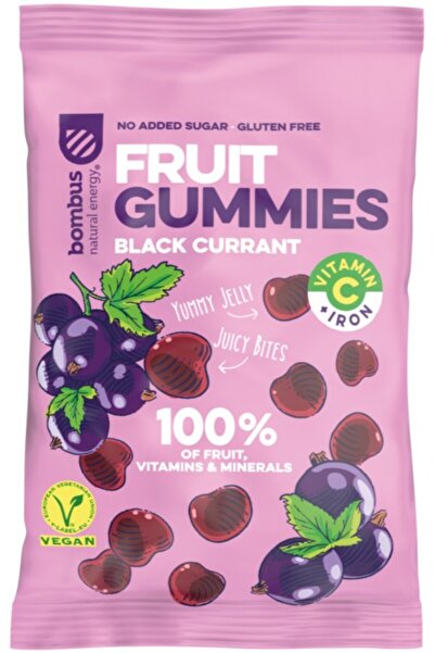 bombus Blackcurrant fruit jellies, 35g