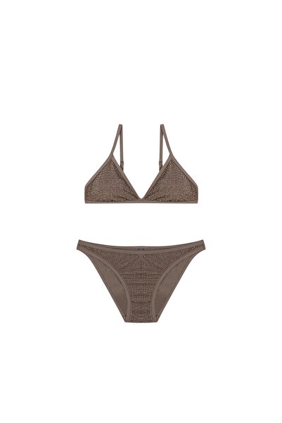 Beauty Omelette Vizon Taşlı Biyeli Bikini