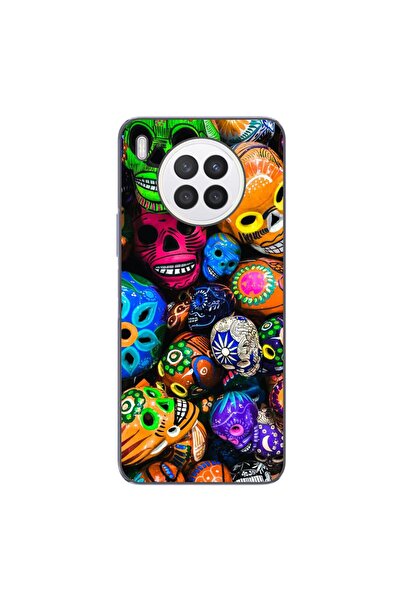 OEM Husa compatibila cu Huawei Nova 8i Silicon Gel Tpu Model Halloween Cranii...