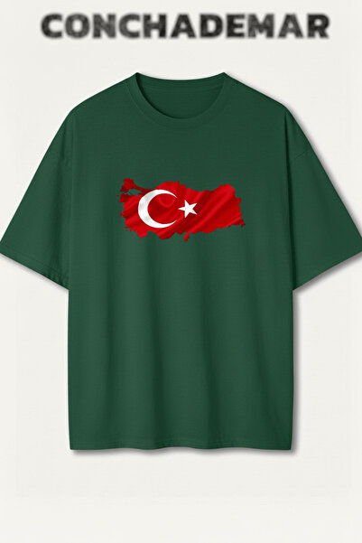 Vordevia Turkey National Teams Printed Premium Oversize Cotton T-Shirt