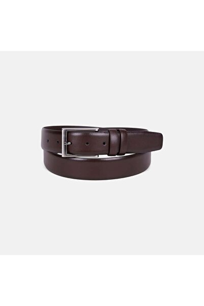 Desa Men's Dark Brown Classic Leather Belt
