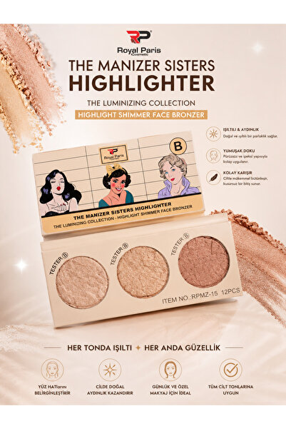 Royal paris The Manizer Sisters Highlighter Paleti ( B paleti)
