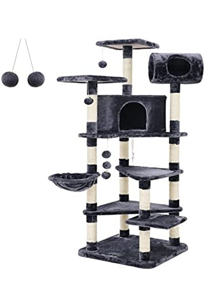 Yıldızan srdshop FEANDREA XXL Tırmanma Direği Kediler İçin Çoklu Seviyeli Tır...