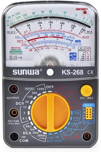 Yıldızan zkra shop Sunwa KS268 Analog Multimetre Avometre Ölçü Aleti 1053162