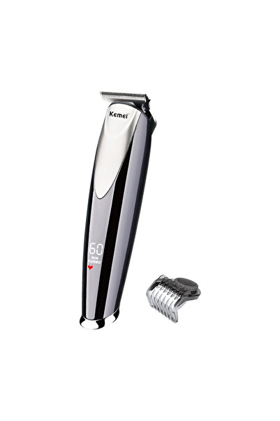Kemei KM-1629 Electric Hair Trimmer, Rechargeable Digital Hair Clipper for Men