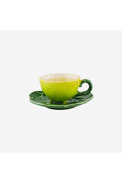 Bordallo Pinheiro Lemon Sarı Seramik Çay Fincanı 165 Ml