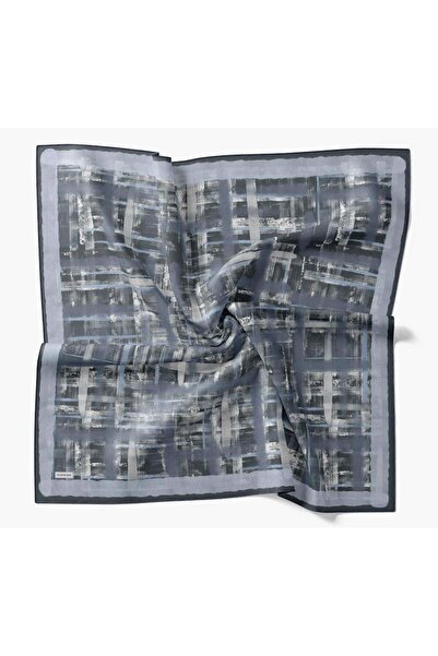 Silk Home Eșarfă Twill İpek Flow Lines Verde militar 90x90