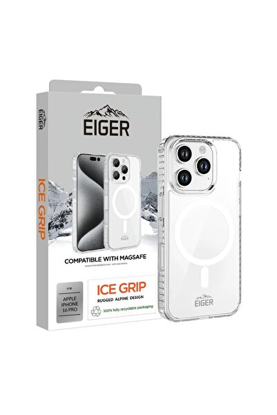 EIGER Husa Ice Grip Magsafe iPhone 16 Pro Clear
