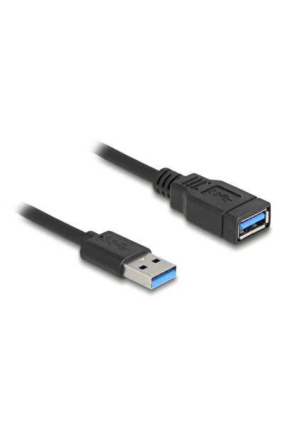 DELOCK Cablu USB spiralat de 5 Gbps, conector Tip-A tată la conector Tip-A mamă