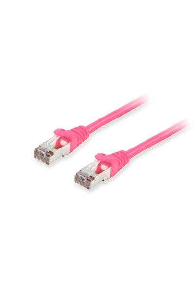 EQUIP Cablu patch Cat6A S/FTP 2xRJ45 5.00m roz LSZH polietilenă