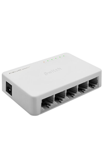 Qoltec 52247 SWITCH Prze≈ÇƒÖcznik sieciowy 5 x port RJ45 1000Mbps Fast Ethern...