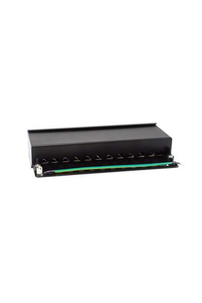EQUIP Patchpanel 12xRJ45 Cat6a Desktop 500MHz RAL9005