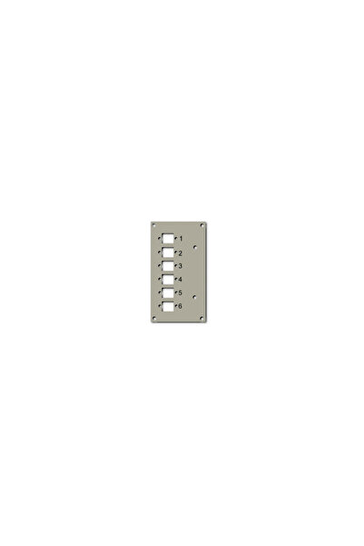 EFB Panel do prze≈ÇƒÖcznicy DIN 53705.1V3, 6x SC Simplex/LC Duplex