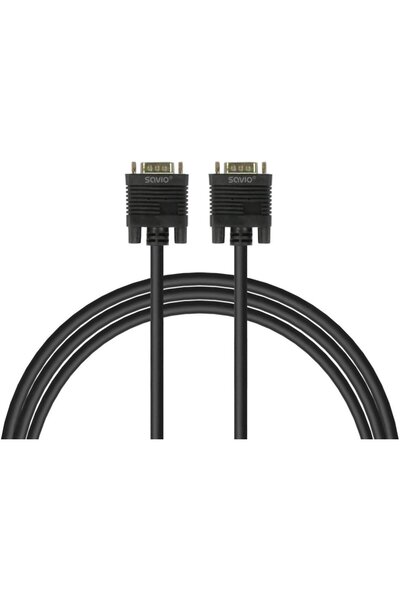 Savio Cablu VGA (M) la VGA (M) CL-202 ecranat + 2 ferite 1,8m