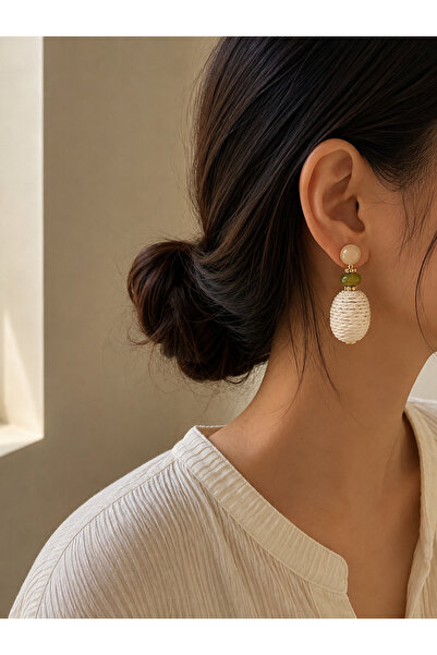 YENGEÇ Wicker Dangle Earrings