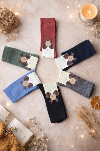 your trend socks 12 Çift Kadın Dikişsiz Premium Çorap, Terletmeyen, Pamuklu Çorap - Mevsimlik - Karışık Renk