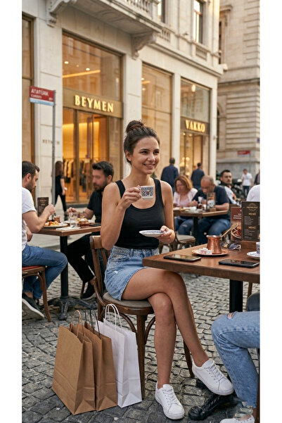 ZIFA Sıyah Geniş U Yaka Fitilli Örme Kadın Atlet Premium Kaşkorse Ribana Body