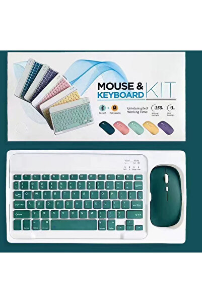 Genrics AASHZ Ultra-thin Wireless Office Keyboard and Mouse Combination Combo...