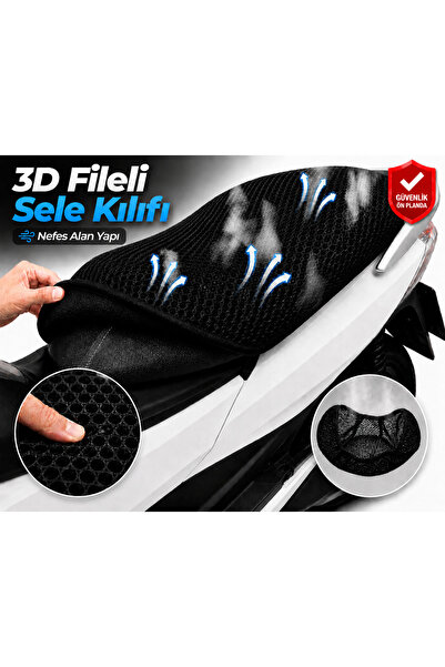 Vi Caro Husă șa motocicletă Kuba Brilliant 26 E Husă șa cu plasă 3D Protecție...
