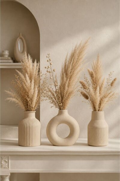 Minima Art Studio 3-Piece Scandinavian Style Bohemian Minimalist (11 cm) Vase...