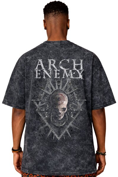SEVBANO Tricou unisex supradimensionat cu imprimeu Arch Enemy Rock Metal Musi...