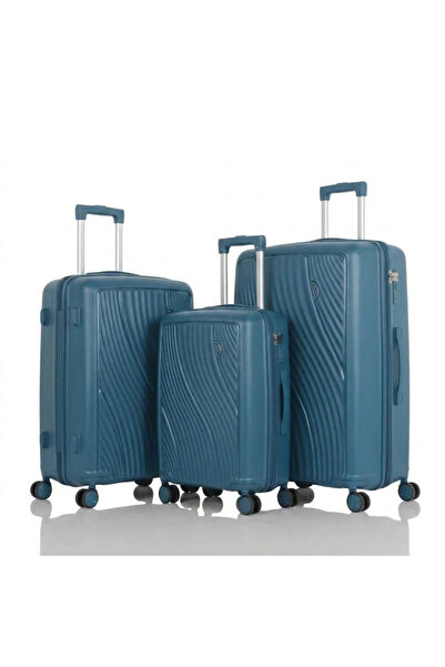 PP Luxurious Integrated Travel Luggage Set - 3 Pieces of Unbreakable Polyprop...