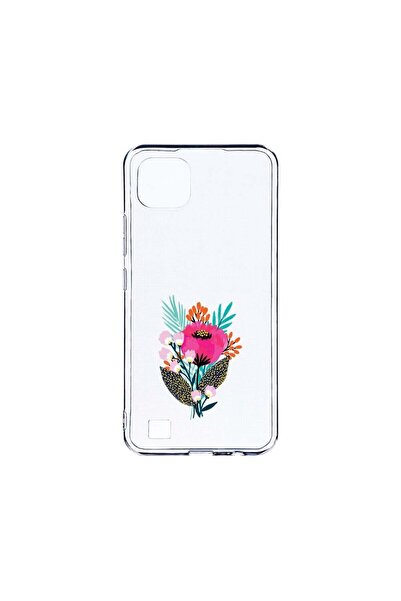 bestcase Husa BestCase¬Æ Clear Silicon 2MM, Compatibila Cu Realme C20, Flower...