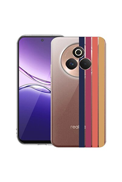 bestcase Husă pentru Realme P3 Pro cu Design Retro Lines, Silicon Subțire Tra...