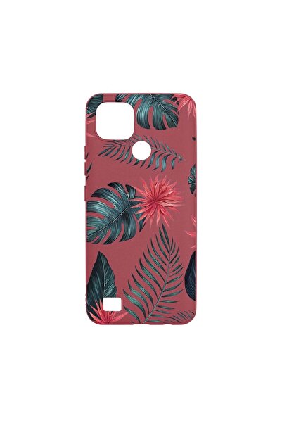 bestcase Husa Silicon, Compatibila Cu Realme C21, Tropical Flowers, rezistent...