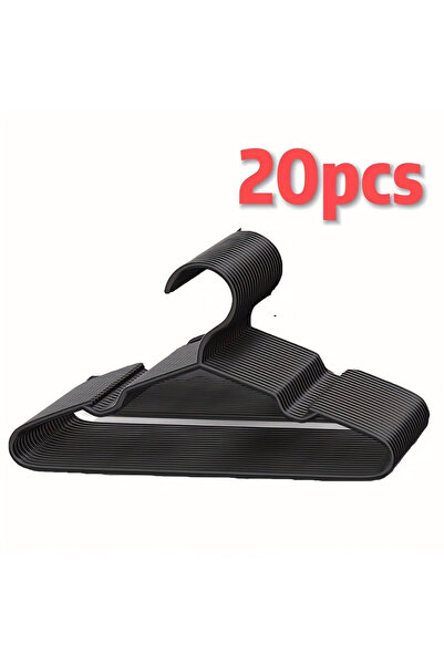 Choice1 20Pcs Black 10/20Pcs Non-Slip Clothes Hangers for Infant & Child, Dur...