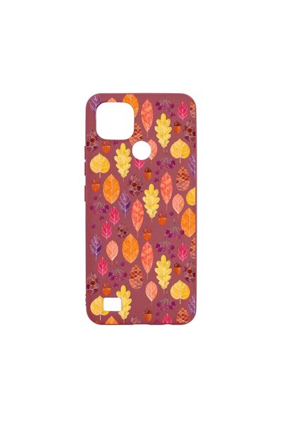 bestcase Θήκη σιλικόνης, Συμβατή με Realme C21, Φθινοπωρινή, ανθεκτική στη φθ...
