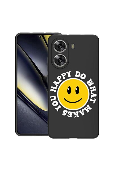 bestcase Калъф за Poco X7 Pro 5G, Щастлива усмивка, Тънък силиконов 0.8ММ, Пр...