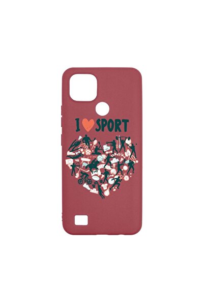 bestcase Θήκη σιλικόνης, Συμβατή με Realme C21, Λατρεύω το Σπορ, ανθεκτική στ...