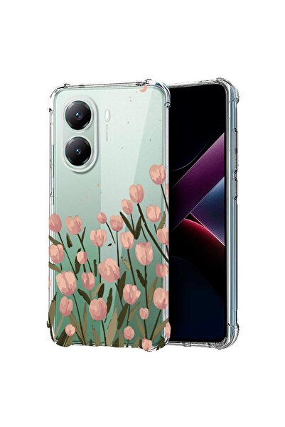 bestcase ¬Æ Husa Anti Shock Compatibila cu Poco X7 Pro 5G, Floral - Pastel Tu...