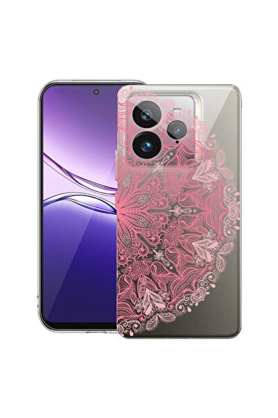 bestcase Θήκη για Realme GT 7 Pro με ροζ δαντελωτό σχέδιο, Διαφανής, Λεπτή, α...