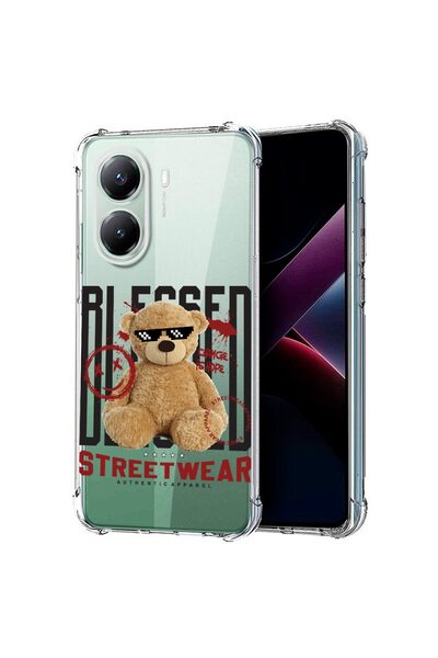 bestcase Θήκη συμβατή με Poco X7 Pro 5G, Αντικραδασμική 1.5MM, Τέντι Μπερ Μπλ...