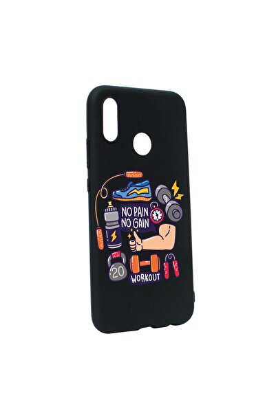 bestcase Husa Silicon Compatibila Cu Huawei P20 Lite, Workout - No Pain No Ga...
