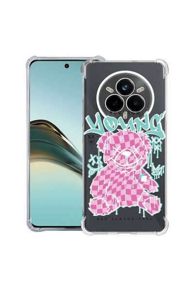 bestcase Husă Anti-șoc pentru Realme 14 Pro Plus, Ursuleț de pluș Forever You...