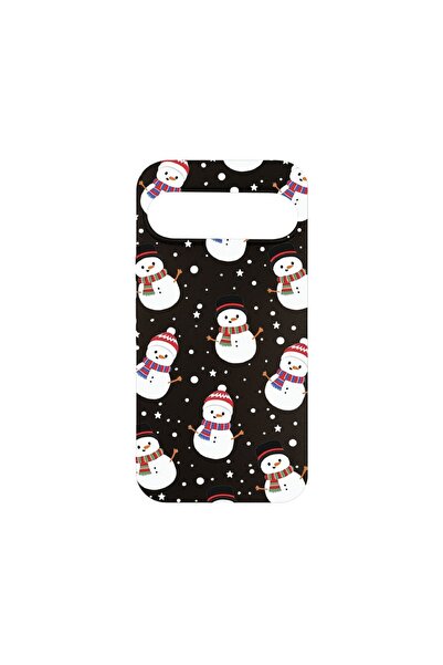 bestcase Калъф за Google Pixel 9, BestCase® Тънък силиконов 0.8ММ, Снежен чов...