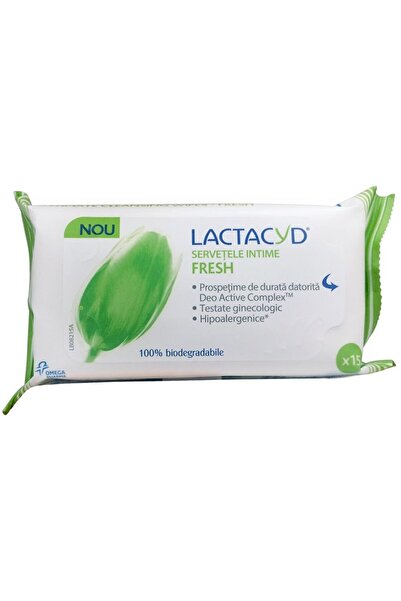 Lactacyd Set 2 x 15 Servetele Intime Lactacyd, Fresh