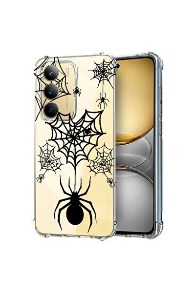 bestcase ¬Æ Husa pentru Realme 14x 5G, Anti Shock 1.5MM, Spider Web, Protecti...