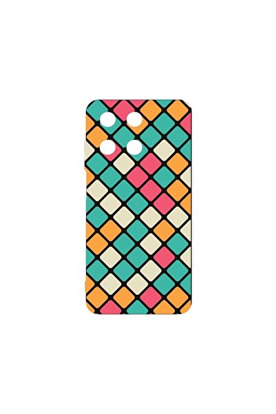 bestcase Премиум силиконов калъф, съвместим с Realme 11 4G, Мозайка, Тънък 1....