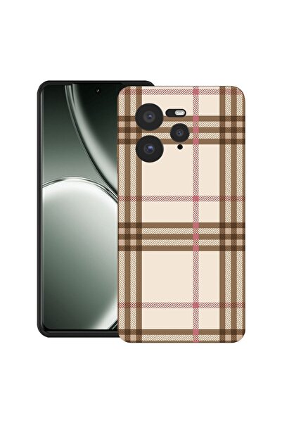 bestcase Θήκη για Realme GT 7 Pro με σχέδιο καρό, TPU Ματ Εξαιρετικά Λεπτή, 2...