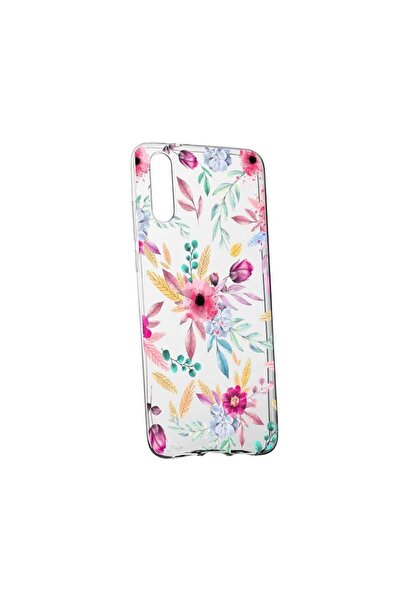 bestcase Θήκη σιλικόνης, Διαφανής, Λεπτή, Χαρούμενα Λουλούδια, Huawei P20
